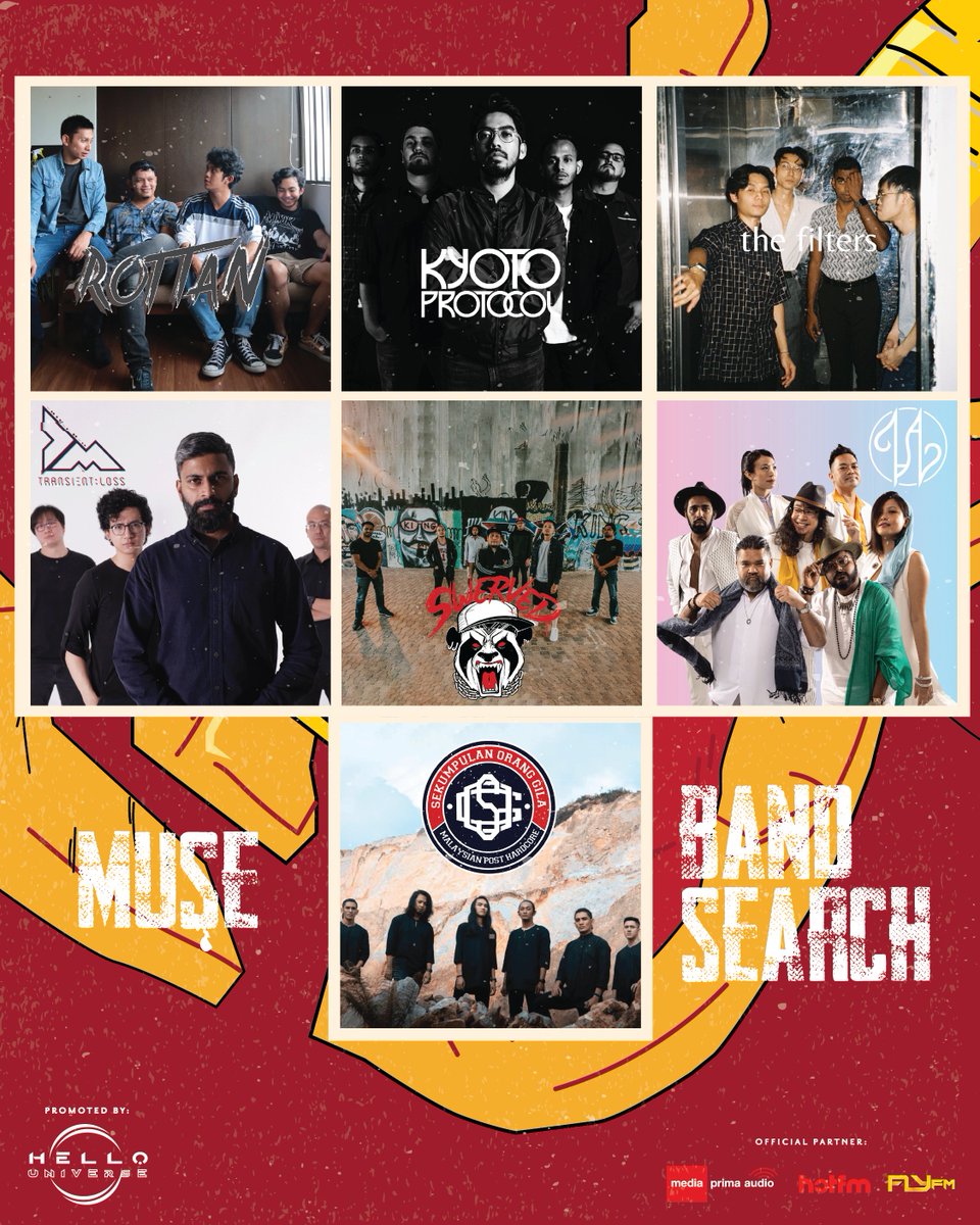 These are your 7 finalists from the Muse band search competition.
Only one will get their chance of a lifetime to open for Muse this 29th of July.

Follow us for more updates.

Muse “Will Of The People” World Tour

📅Date: 29th July 2023
🏟Venue: National Stadium Bukit Jalil,