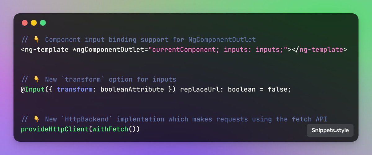 NetanelBasal's tweet image. New 🔥 features from @angular