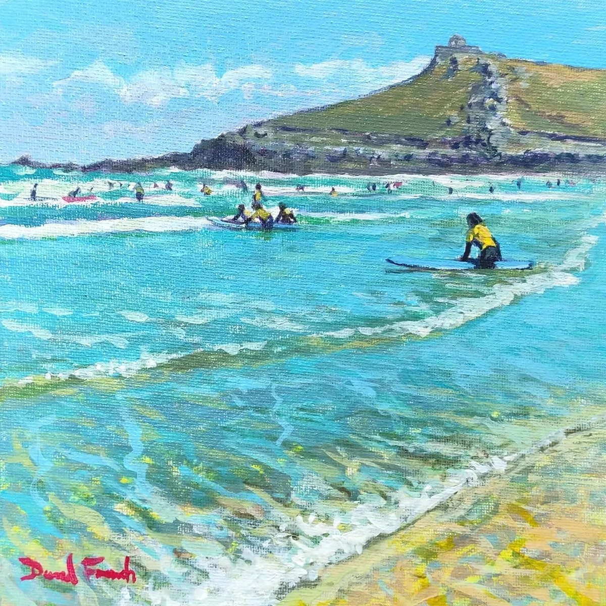 'Island Surf'' 

20 x 20cm acrylic on canvas board (29x29 approx framed size)

Arthouse Gallery Island Road St Ives
thearthouses.com

Available now

#arthousestives #arthouses #stives #cornwall #beachpeople #summerholiday
#triptothebeach
#gonesurfing