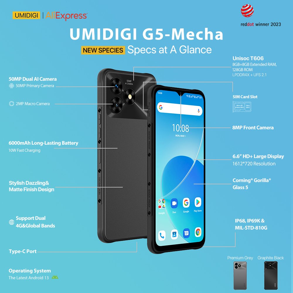 JpUmidigi's tweet photo. #Umidigi #G5Mecha の全仕様をご覧ください🫣
限定販売👉107.99ドル

🛒https://t.co/nFWXZfPZ6U
#AliExpress618 https://t.co/DZiuKx7wUx