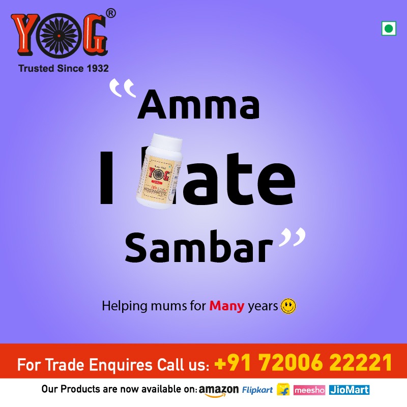 Amma I ate sambar ✨❣️

T&C Apply*

Also available on
amazon/flipkart/Meesho/jiomart

YG Asafoetida

#food #foodie #foodlover #foodstagram #foodislife #foodislife #foodismedicine #hotrecipes #hotfood #taste #tasteofindia #tastebuds #tastesogood #spice #spices