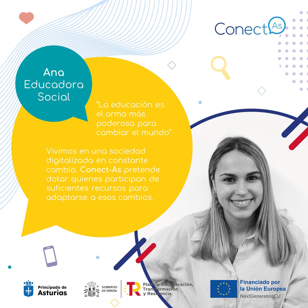 conect_as's tweet photo. 🎉 Presentamos al equipo de profesionales de lo social que acompañan cada día a las personas participantes en el proyecto.
#itinerariosconectas #conectas #inclusión #brechadigital #gobiernodelprincipadodeasturias #fondosnextgeneration #españapuede #programaRTR #agenda2030 https://t.co/90m9VoRAx7