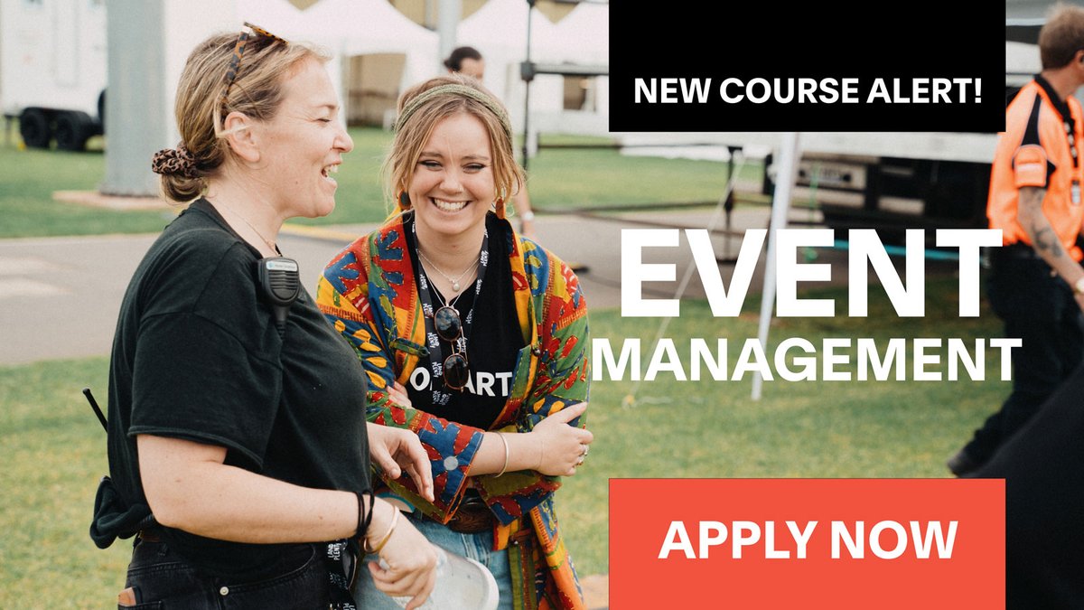 🚨 NEW COURSE ALERT: our Diploma and Bachelor of Event Management is here!

find out more: collarts.edu.au/event-manageme…