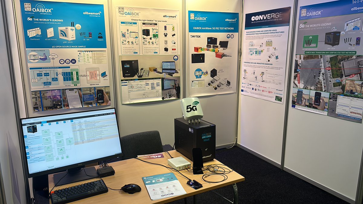 TiagoAl91062564's tweet image. #EuCNC

We are live for the final day of #EuCNC2023.
Come meet us and learn how to speed up your #OpenAirInterface deployment with our OAIBOX!

@EuCNC #5G #6G #6GSummit #EuCNC23