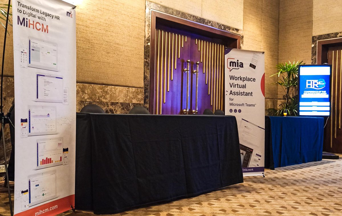 MiHCMHQ's tweet photo. As the Platinum Sponsor of the event, we were present at the "Digital Transformation and HR: Making a positive impact" on the 8th of June 2023, held at the Liberty Ballroom, Ramada by Wyndham, Colombo.
#DigitalHR #MiHCM #DigitalHRTransformation #CloudHR #HRIS https://t.co/VmPuGAugwg
