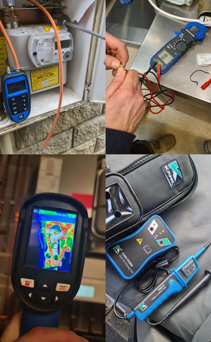 Other products in our range include electrical testing , digital manometers that connects to the app and the ever so popular TCam.

Visit our Web site for more details 

kane.co.uk/product-select…