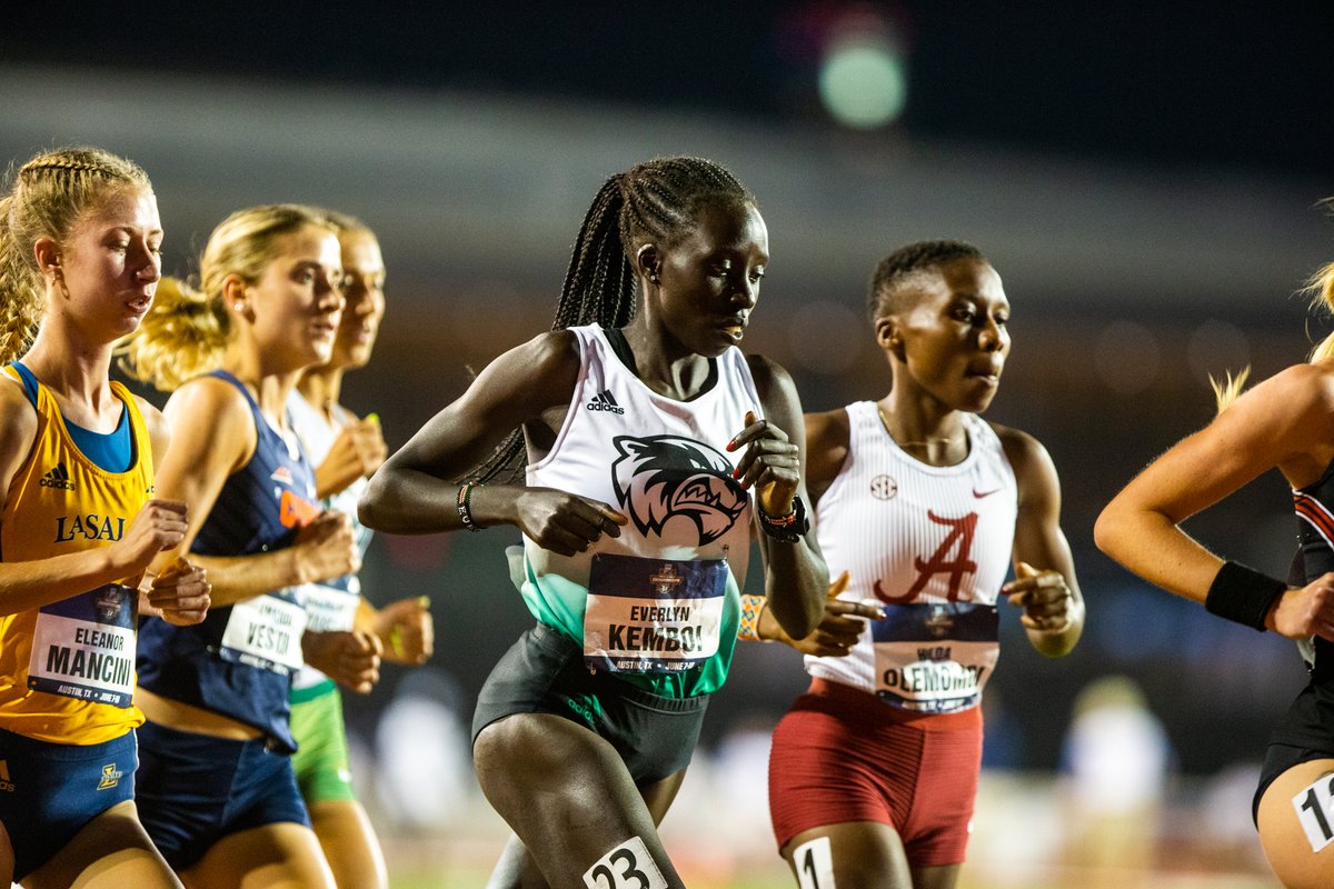 UVUtfxc's tweet photo. OTF | Everlyn Kemboi became the first UVU National Champion at the NCAA DI level with her gold in the 10k final at the NCAA Track &amp; Field Championships on Wednesday night. 

Recap: https://t.co/o9wm7Kvxnm

#GoUVU #UVU #NCAAotf https://t.co/Y6H7Rqr0ba