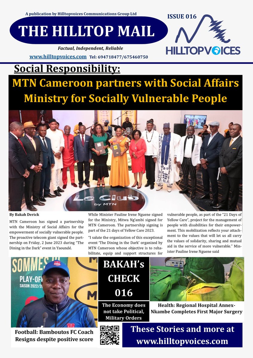 Hilltopvoices1's tweet photo. @MTNCameroon @MTNFoundation @AmbeMacm @OAkweba https://t.co/CK6IScvDIN