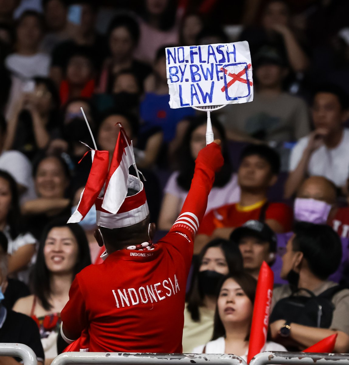 Timely reminder from the legendary Pak Yanto. 📸❌

#BWFWorldTour #SingaporeOpen2023