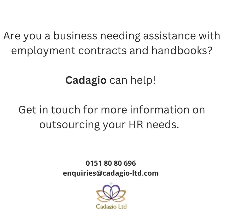 Cadagio Ltd provides unique & tailored support for all of your Human Resources & Recruitment needs. Get in touch today 0151 80 80 696 #hr #hrsupport #hradministration #hrcommunity #hroutsourcing #employeeengagement #employees #employment #outsourcedhr