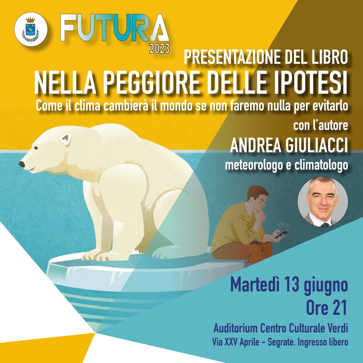 RASSEGNA FUTURA: IL CAMBIAMENTO CLIMATICO VISTO DAL METEOROLOGO SEGRATESE ANDREA GIULIACCI 🌍☀️🌪

Vi aspettiamo!

#segrate #futura2023 #biblioforfuture #cambiamentoclimatico #climatechange #Clima #andreagiuliacci #savetheplanet