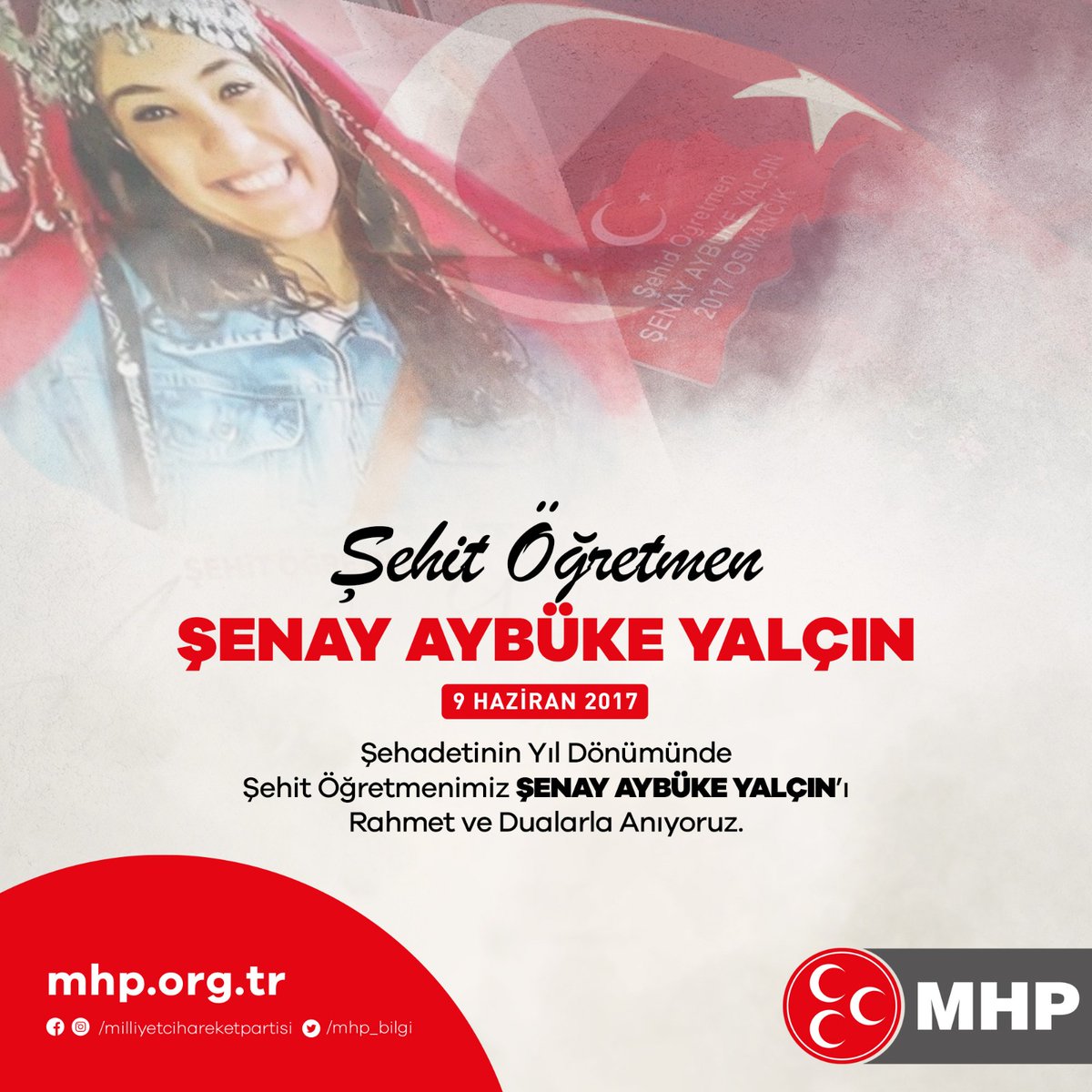 Şehadetinin Yıl Dönümünde Şehit Öğretmenimiz Şenay Aybüke YALÇIN'ı Rahmet ve Dualarla Anıyoruz.