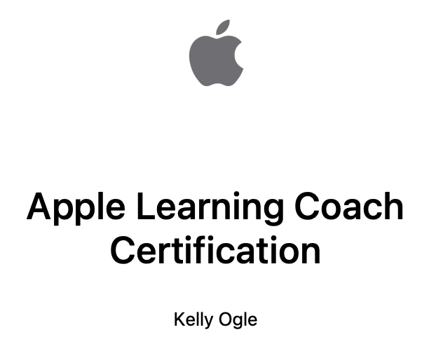 kellyogle83's tweet photo. If official #AppleLearningCoach https://t.co/jdAoha549D