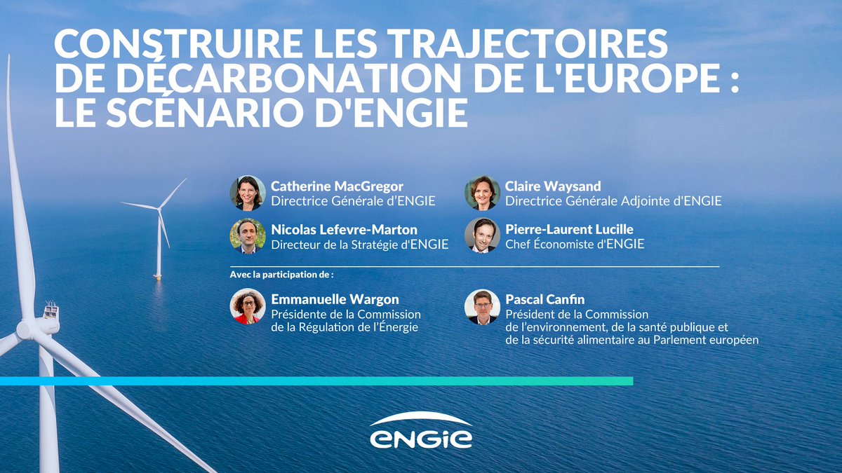 📢 Rejoignez-nous en direct le 12 juin à 9h20 pour découvrir notre vision des trajectoires de décarbonation 🇪🇺🇫🇷 &amp; notre scénario pour atteindre le #NetZeroCarbone.
#Decarbonization #WithENGIE

Pour s'inscrire à notre webcast ⬇
channel.royalcast.com/engiedecarboni…