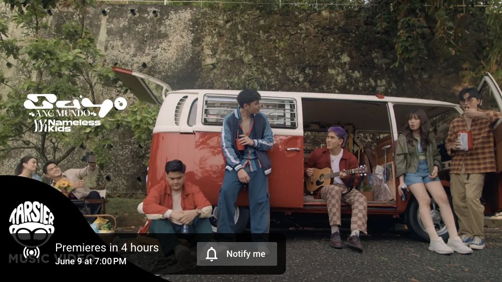 “Sa’yo (Ang Mundo)” MV starring <a href="/thenamelesskids/">thenamelesskids</a>, <a href="/lallainashley/">ash</a> and <a href="/elysondedios/">Elyson De Dios</a> is out tonight at 7PM!

Turn on the notification bell to get notified now! 🫵🏽🌏
🔗 youtu.be/08cLUAH9NVE

#SayoAngMundoNK
#NamelessKids <a href="/tarsierrecords/">Tarsier Records</a>
