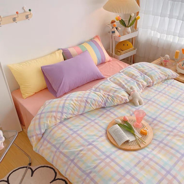 pupubolin's tweet photo. ผ้าปูที่นอน “🌈🛋️pastel ✨”

✧3 -6 ฟุต:460฿
✧ ทั้งเซตมี6ชิ้น 
ผ้าปู,ผ้าห่ม,ปลอกหมอน,ปลอกหมอนข้าง
📮ส่งฟรีพร้อมส่งทุกลาย
ลายผ้าปูทั้งหมด https://t.co/93T5Rj9qfW

#ผ้าปูที่นอน #ชุดเครื่องนอน #ของดีบอกต่อ #แต่งห้อง #ผ้าปู  #ของขวัญ #ทีมมก #ทีมมธ #ฮันนี่ผ้าปูลายตาราง #มินิมอล https://t.co/oaMkFjCjcL