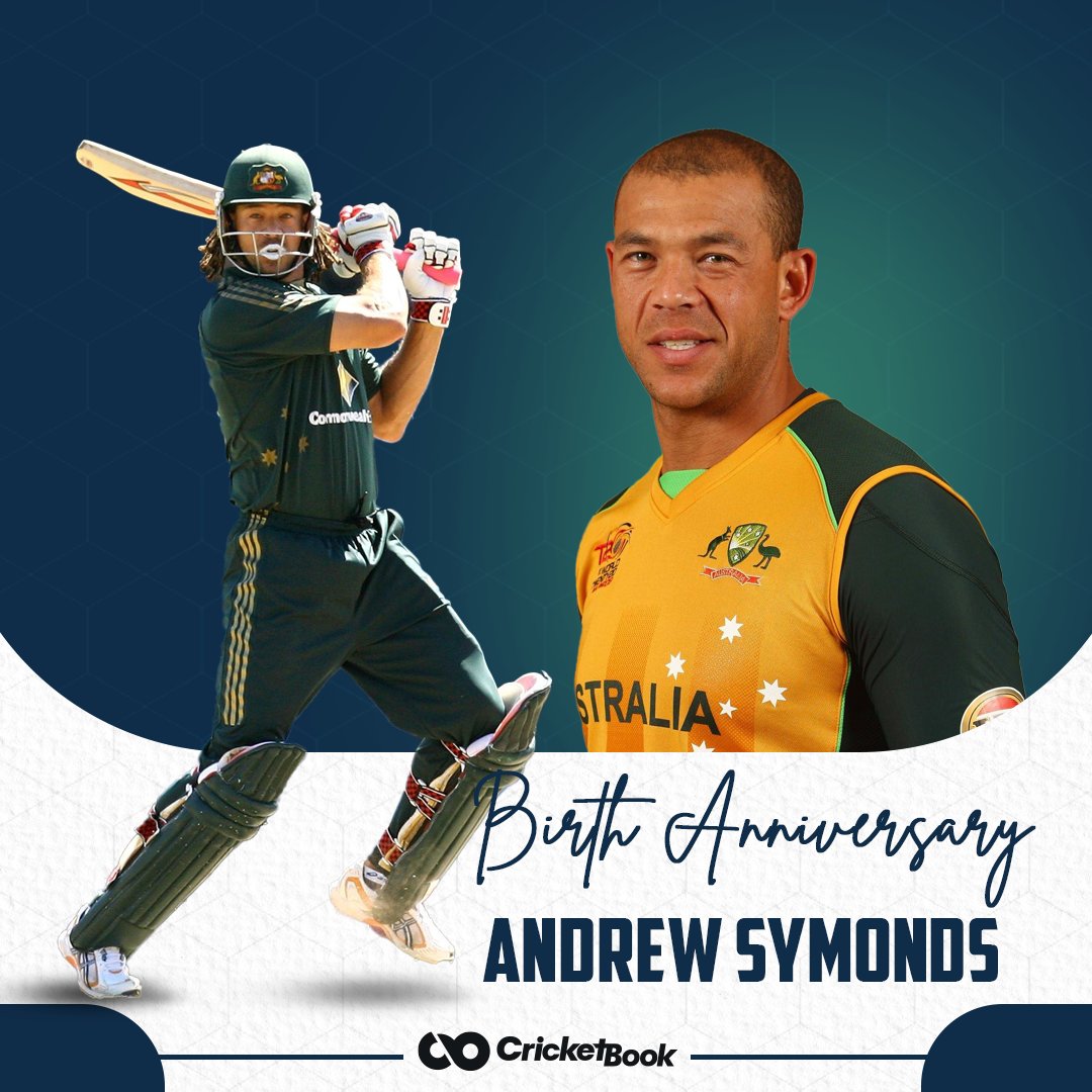 Remembering one of the best Australian all-rounders, Andrew Symonds on his birth anniversary.

#AndrewSymonds #BirthAnniversary