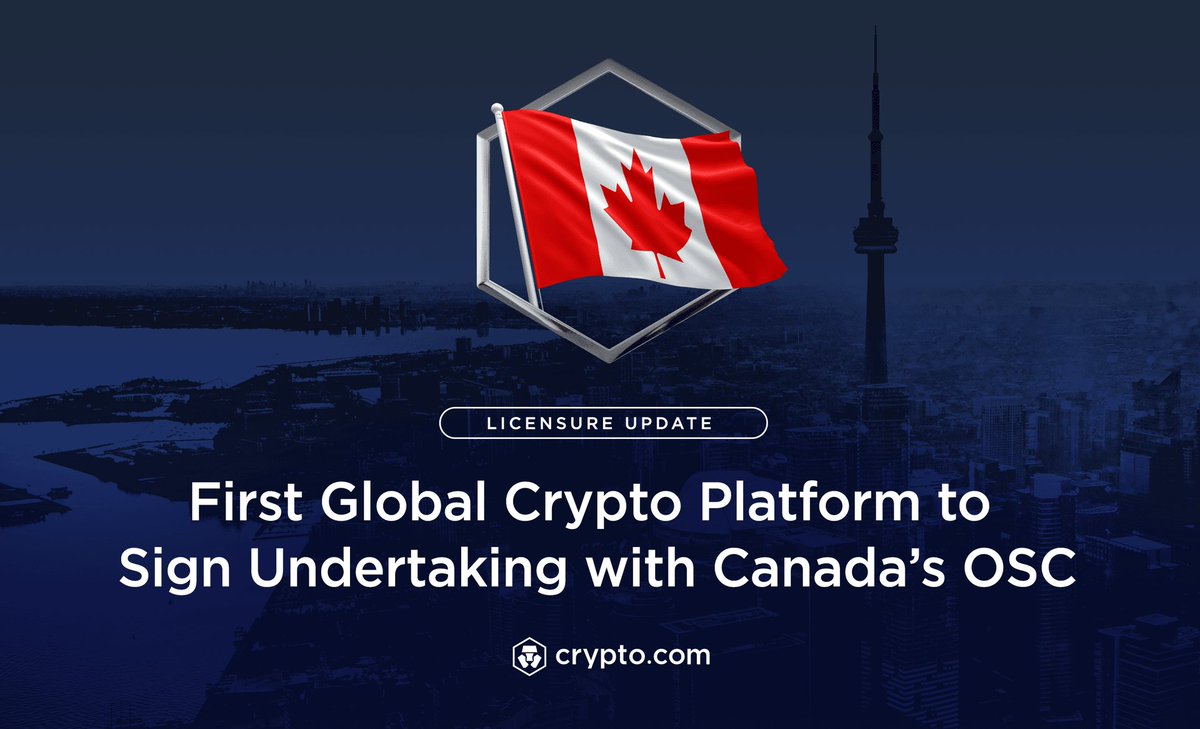 #CroFam Can you help me? 
Lately Crypto.com has received regulatory approval and licenses in many countries do you know which countries these all are? 
Let me start with Canada

#Crypto #CryptoCom #BNB #bnbusdt #cro #binance #CronosChain #BTC #cryptocurrency