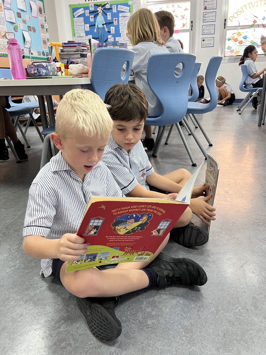 DBS_Year3's tweet photo. Year 3 thoroughly enjoyed buddy reading with Year 2 today. They shared their favourite stories and shared their expertise about Year 3 ahead of Year 2's transition. @DubaiBritishEH #ProudlyTaaleem #BeginsatDBSEH https://t.co/urYNfgaGIy