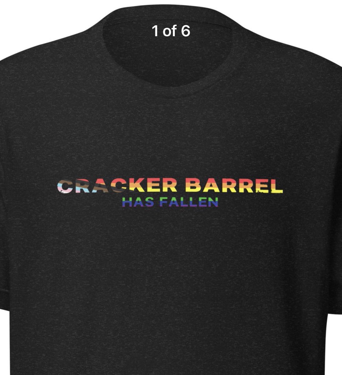 disaster_pod's tweet photo. We made a Cracker Barrel Has Fallen collection and all profits go to the Sister of Perpetual Indulgence! https://t.co/iJvABM3UKz https://t.co/9UdMXY5Ujb