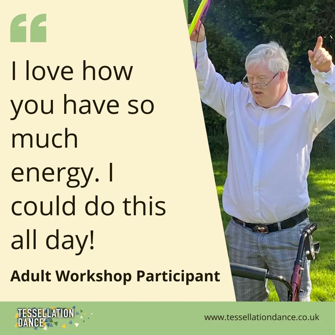 #FeedbackFriday

'I love how you have so much energy. I could do this all day!' - Adult Workshop Participant

Note: Photos of participants included in this post are in no way linked to the quote.

#InclusiveDance #AdultResidentialHome #AdultDayCare #DanceForEveryone