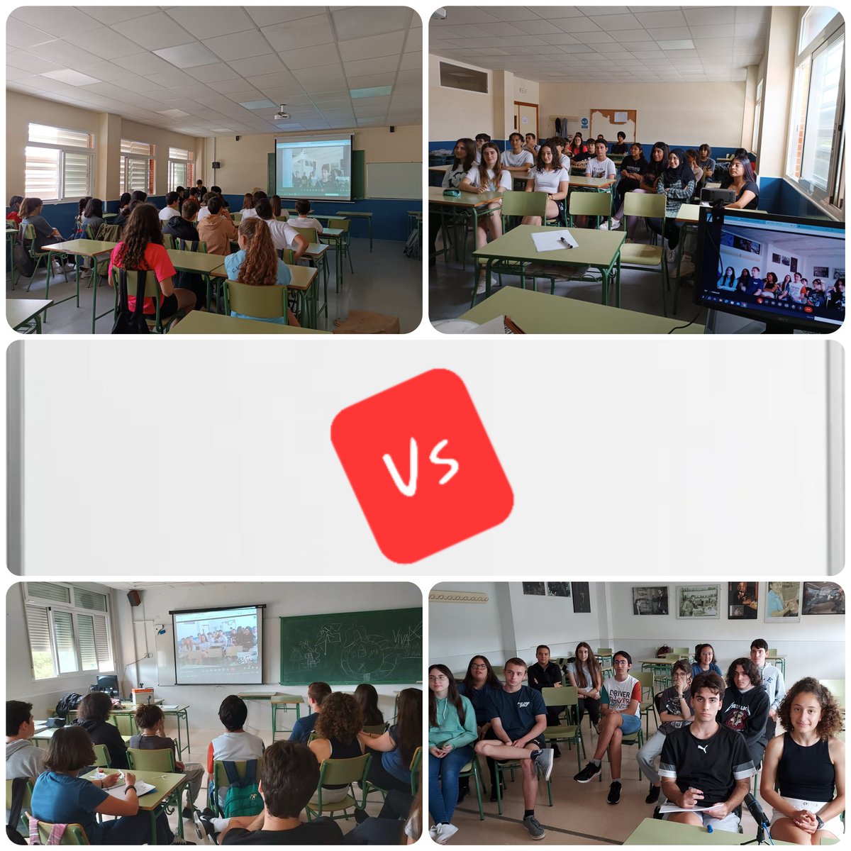 Seeing how smart the kids of Mother Earth project are, we had the brilliant idea of a videoconference confronting them in competition. Results? They had lots of fun.
#eTMotherEarth @eTwinnico @eTwinning_es @iesmenarguez @iesfelipe2