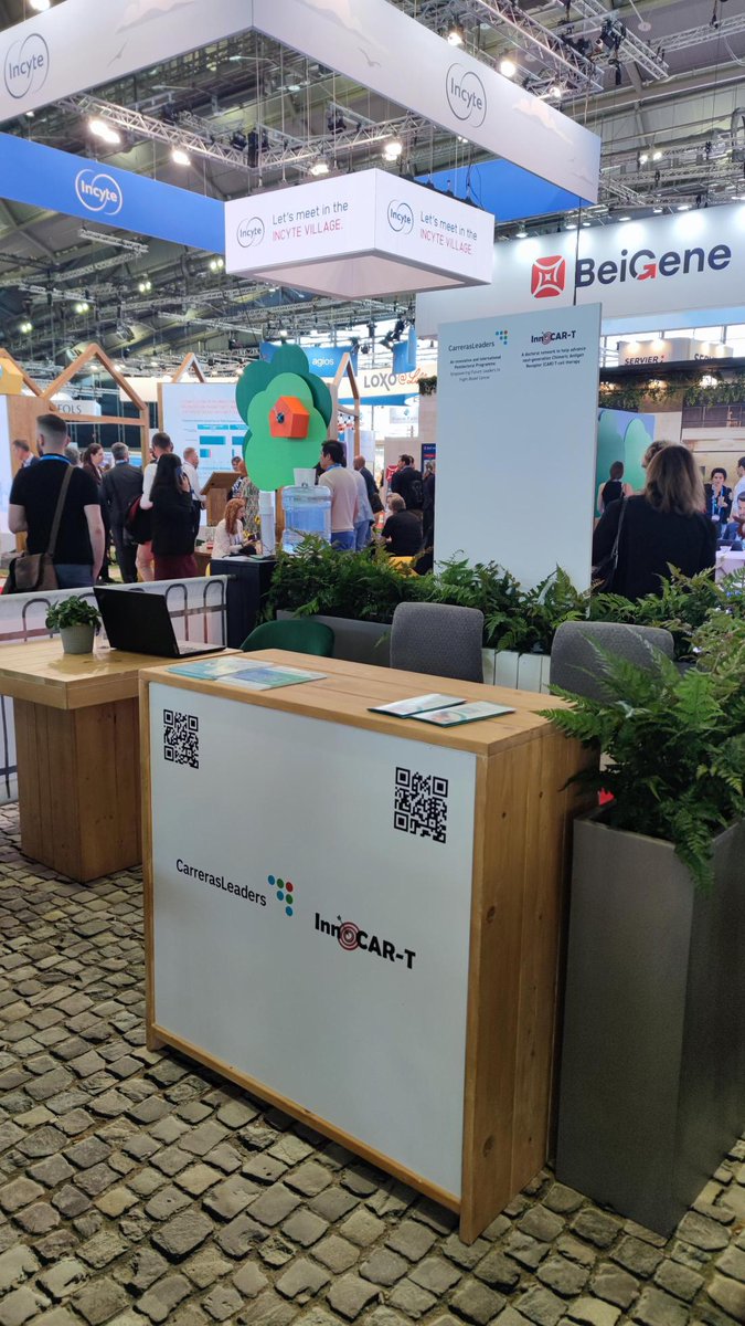 CarrerasLeaders's tweet photo. Day 2 at the @EHA_Hematology 2023 Congress in Frankfurt
#CarrerasLeaders is at the Collaboration Plaza, represented by our Scientific coordinator @MarcusBuschbeck and @martibadal. 
If you are a PhD student, don't miss the chance to learn first hand about the program. @MSCActions https://t.co/nH5mn4DVC2