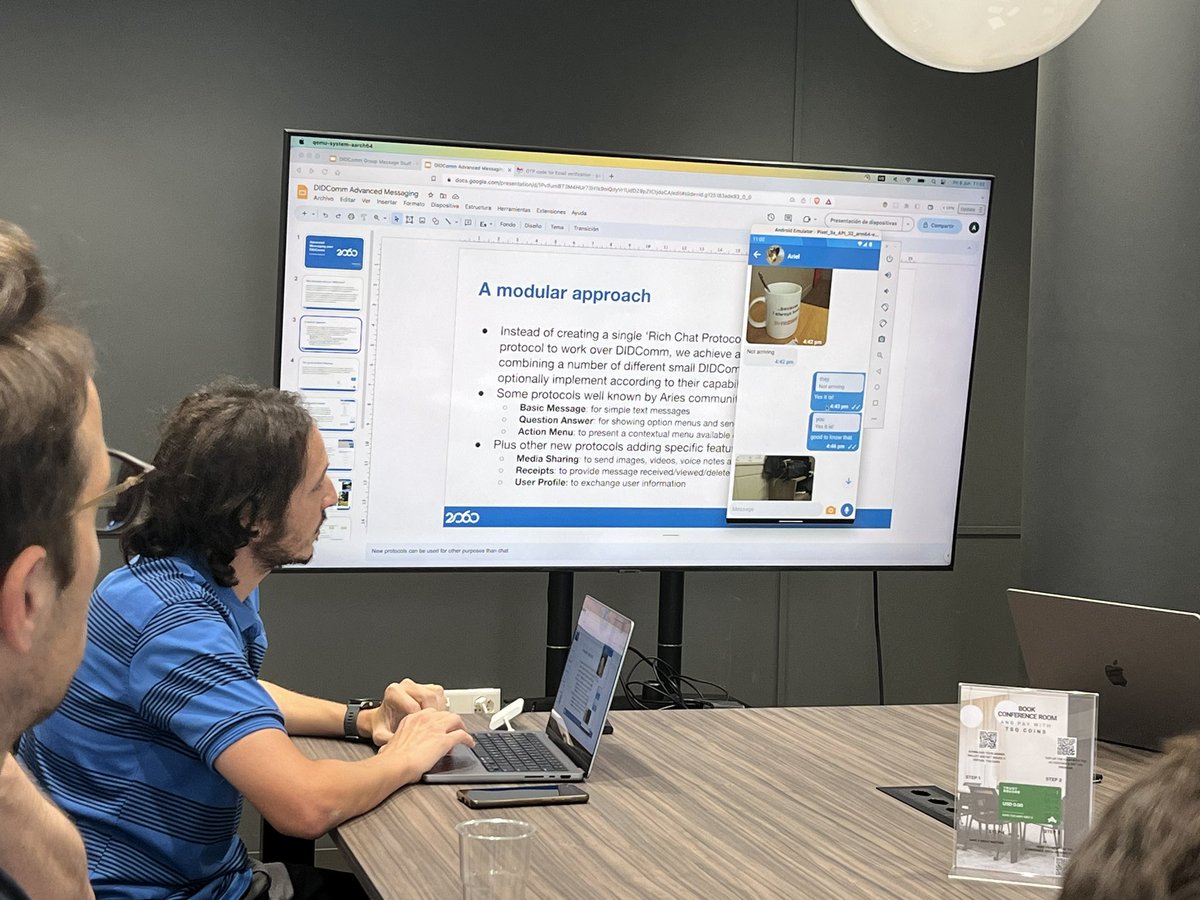 Exciting to see multiple teams working on chat applications based on DIDComm #DICE2023