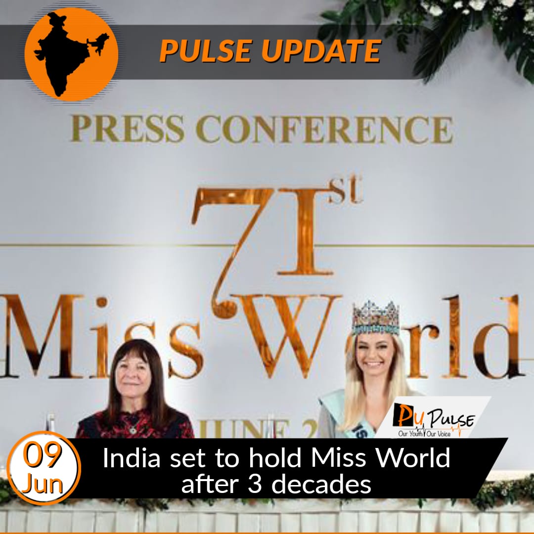 pu_pulse's tweet image. India is all set to host Miss World 2023, an international beauty pageant which has returned to India after 27 years. 

The 71st Miss World will be hosted in India and expected to be in November this year. Last time the Miss World was hosted in India was 1996.
#pupulse #updates