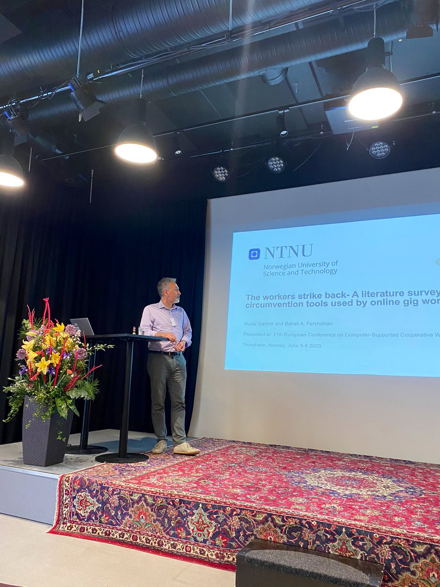 ECSCW's tweet image. The last paper session of #ECSCW2023 🌟 Thank you to Babak Farshchian and Tina Milbak for great presentations!