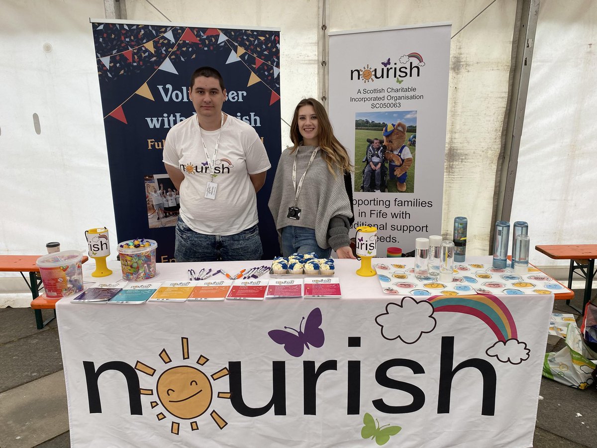 Some of our team are joining other local organisations in the town square today,  Adam Smith Celebrations. #nourishsupportcentre #AdamSmith300