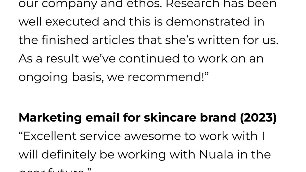 _WriteDirection's tweet image. A couple of shiny new testimonials on my website 👀

Read more at:
thewritedirection.co.uk/testimonials/