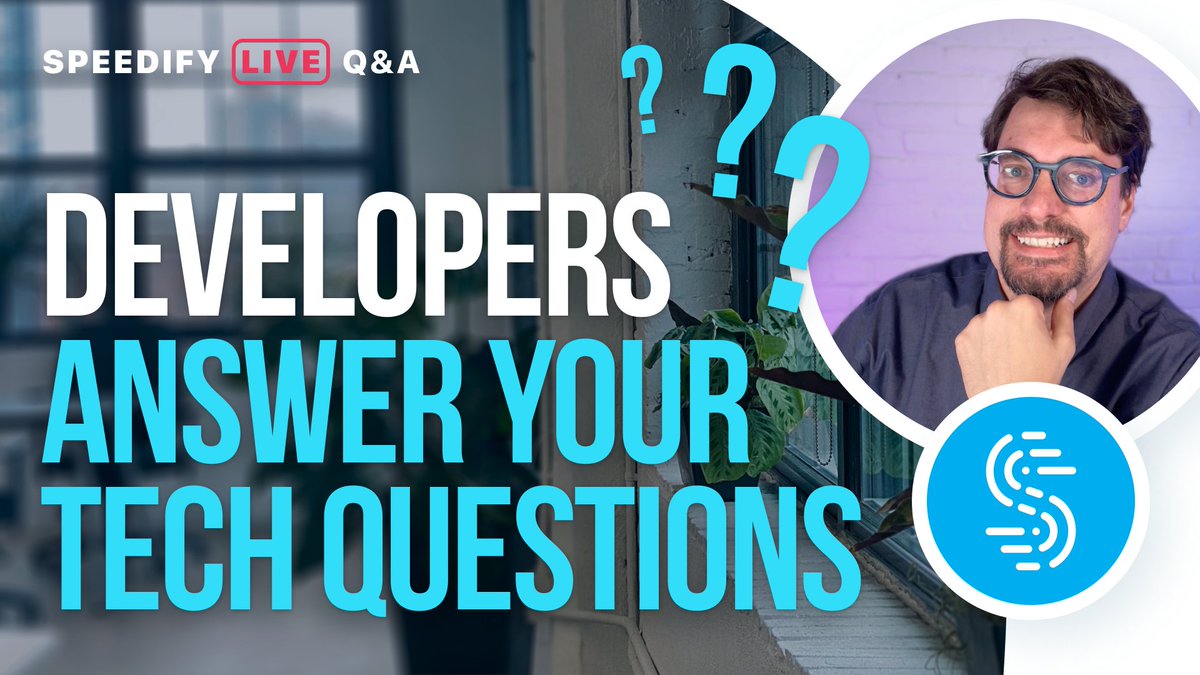 speedify's tweet image. ‼️TODAY🕑2PM EST on #SpeedifyLIVE it's time for #OfficeHours!

Join @alexgizis &amp;amp; the Devs in a #QnA session where we answer everything, get #TechTips for streaming, Starlink &amp;amp; Speedify, &amp;amp; more!

Follow &amp;amp; Subscribe:
twitch.tv/speedify
youtube.com/@Speedify