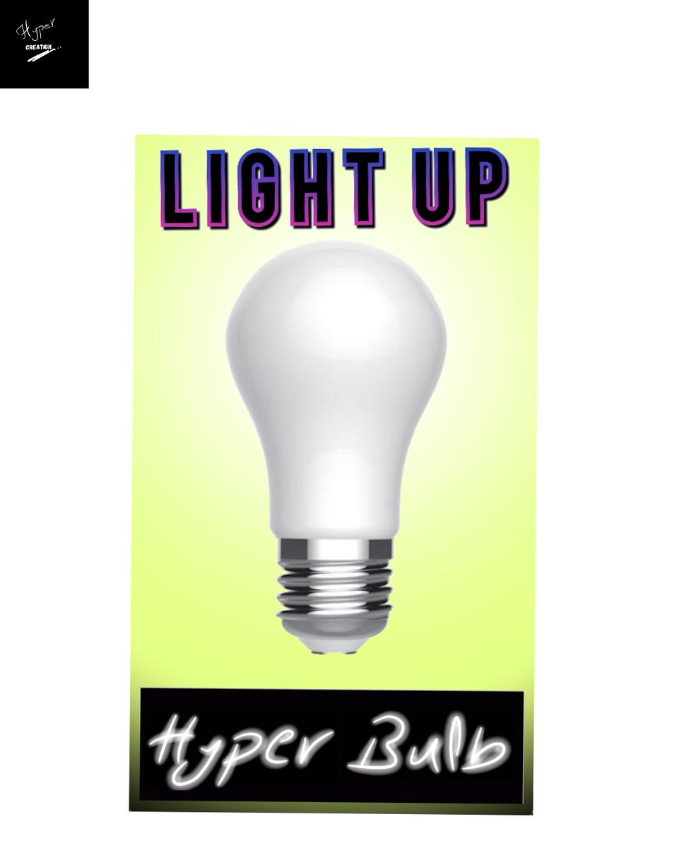 Product name: Hyper Bulb Product type: Light Bulb Tagline: Light Up Logo: Hyper_Creation #bulb #light #lightbulb #digitalmarketing #digitalmarketingtips #digitalmarketer #Hyper_Creation