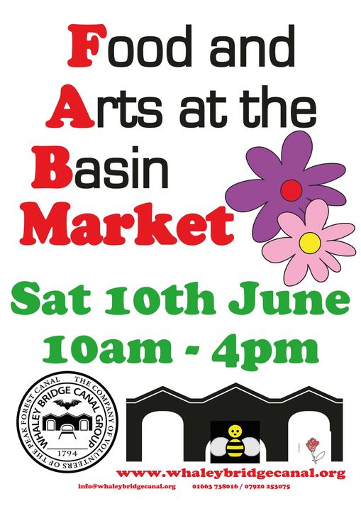 FAB MARKET THIS SATURDAY! 
Celebrate summer at the June <a href="/WhaleyBCanal/">Whaley Bridge Canal</a> FAB market!
Arts, crafts, original gifts, and local food and drink. 
There's also a great plant stall, with profits going to the very worthwhile Friends of Memorial Park.
#ShopLocal #shopindie
#WhaleyWhatsOn