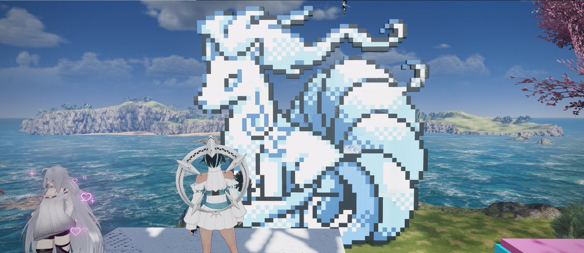 Check out this pixel art I did for my friend ^^ <a href="/play_pso2/">Phantasy Star Online 2 New Genesis - Global</a> #PSO2global #PSO2NGS