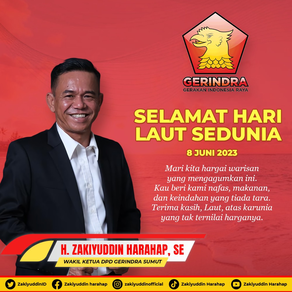 Selamat Hari Laut Sedunia

mari kita hargai warisan yang mengagumkan ini. Kau beri kami nafas, makanan, dan keindahan yang tiada tara. Terima kasih, Laut, atas karunia yang tak ternilai harganya.

#ZakiyuddinHarahap #PadangLawasUtara #SumateraUtara #TapanuliSelatan…