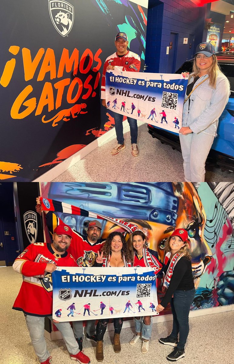 Deja tu like si estás de acuerdo con estos aficionados de la Florida 🏒❤️ 

#StanleyCup | #HockeyIsForEveryone