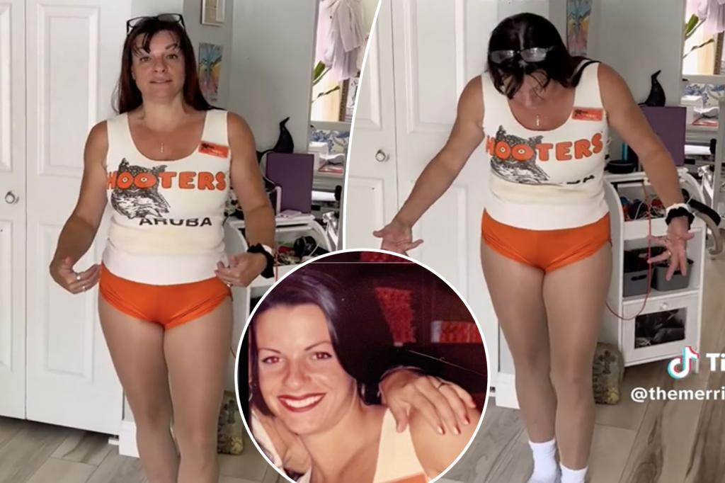 New York Post on X: Mom of 3 finds her Hooters uniform 30 years later —  shows it off as motivation to 'stay in shape'    / X