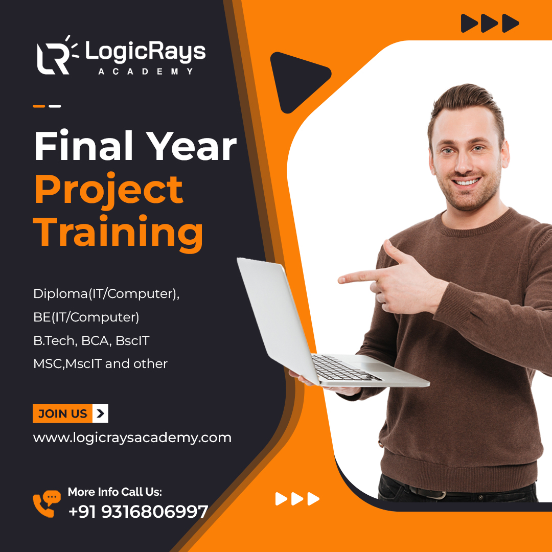 Logicraysacad's tweet image. Are you a #final year student? and looking for the #finalyearproject training or internship?Here at #LogicRaysAcademy we are providing project training and internship in all the technologies. For more information call on +91 93168 06997 else visit us on logicraysacademy.com