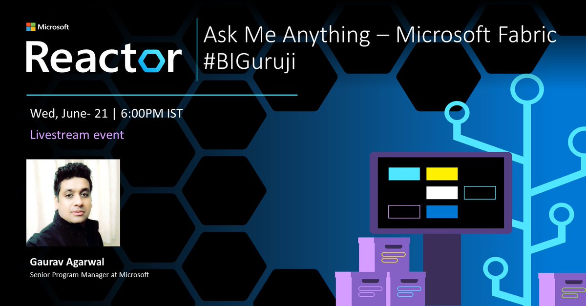 gaurav_luckybug's tweet image. Ask Me Anything – Microsoft Fabric | #BIGuruji meetup.com/microsoft-reac… #Meetup via @Meetup #MicrosoftFabric