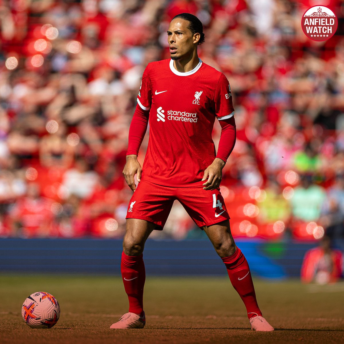 AnfieldWatch's tweet photo. Erling Haaland on his most difficult opponent this season:

“The most difficult, we struggled at Anfield I remember. Van Dijk, I always said it, I think he’s so good. I like him a lot. He’s smart, fast, and in the air, he’s just unreal as well.” #lfc [bt] https://t.co/0X8qFWPs1A