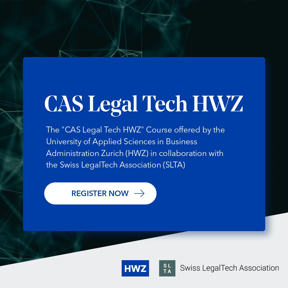 Ready to stay ahead in the digital era of #law? Join <a href="/ioannismartinis/">Ioannis Martinis</a> in the CAS Legal Tech HWZ course and unlock new opportunities in #legaltech. 📈

Learn more: lnkd.in/d7-kT5Mu

The course is organized by HWZ University <a href="/fhhwz/">HWZ Fachhochschule</a> and supported by the SLTA <a href="/swisslegaltech/">SLTA</a>.