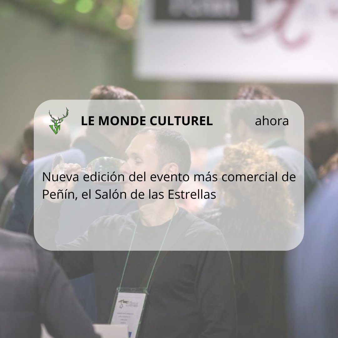 Ya disponible en tu revista digital #argataca #LeMondeCulturel... Nueva edición del evento más comercial de Peñín, el Salón de las Estrellas @guiapenin

argataca.blogspot.com/2023/06/nueva-… 

#peñin #vinos #bodegas #enoturismo #salonestrellas