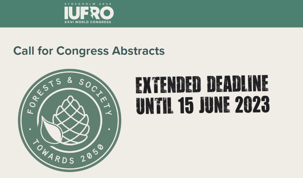 Sign up for our session on IUFRO 2024 in Stockholm called "T5.2 Artificial Intelligence in Forest Management - Opportunities, Challenges and Social Consequences" Extended deadline until June 15th, 2023!