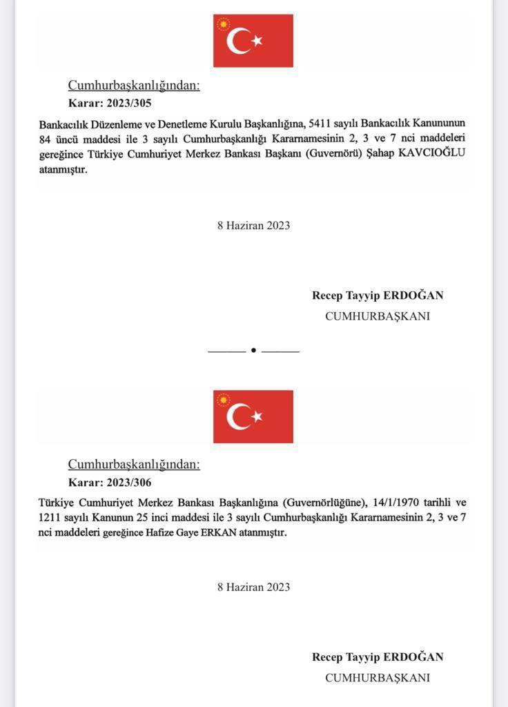 2 yıllık Merkez Bankası Başkanlığı süresinde Türk Lirası'nın dolar karşısındaki değerini 7.26'dan 23.30'a yükseltme başarısını gösteren Şahap Kavcıoğlu BDDK Başkanlığı'na atanalı birkaç saat oldu