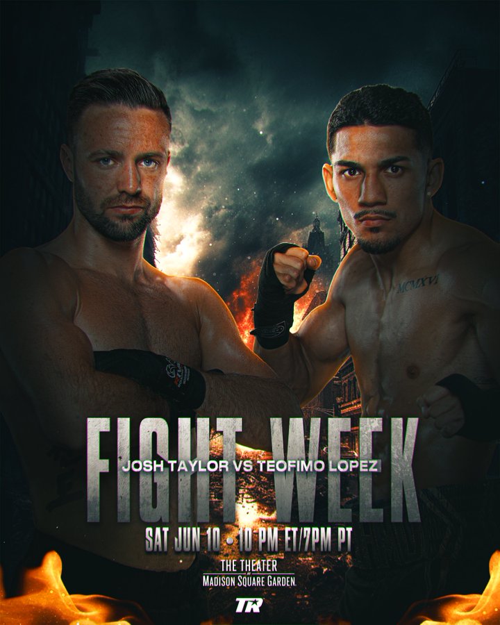 SteveSpevack's tweet image. Ok it’s crunch time! Who wins and how? 🤔

Josh Taylor (19-0-0, 13 KOs) 🆚 Teofimo Lopez (18-1-0, 13 KOs) 🔥🔥🔥🔥🔥🔥🥊