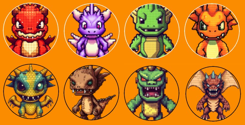 🔥 Calling all dragon lovers and Ordinal enthusiasts! 🐉✨ Which Pocket Dragon from our profile picture has stolen your heart? What makes it special to you? Is it the fiery spirit, the mischievous charm, or maybe the evilness some of them hide? #PocketDragons #OrdinalCommunity