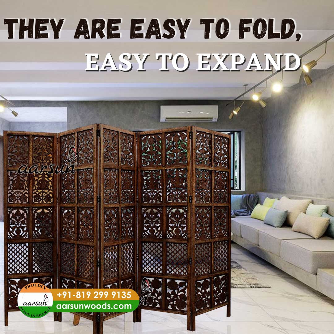 AarsunWoods's tweet image. 2/8
✨ They are easy to fold and expand...
aarsunwoods.com/product-catego…
#IndianWoodCrafts #uniqueconcepts #partitionscreen #Artistry
