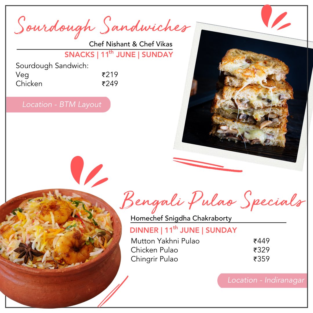 #BangaloreMenus 

Get on the Gourmet Trail with Conosh!

Visit conosh.com to place your orders

#conosh #letsconosh #menu #foodiesofindia #foodiesofbangalore #foodiesofbengaluru #bangalorefoodies #bangalorefoodblogger